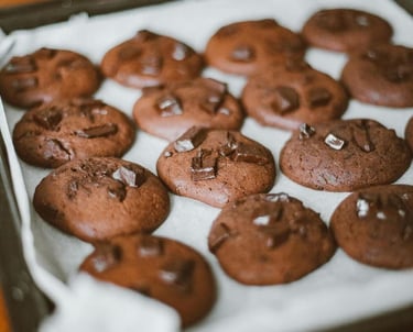 Galletas de chocolate con chispas de chocolate