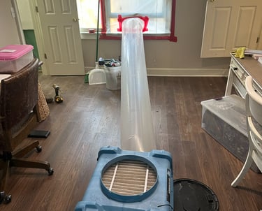 air particle cleaning