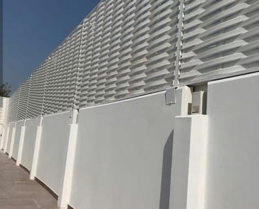 تركيب ساتر حوش كبير 