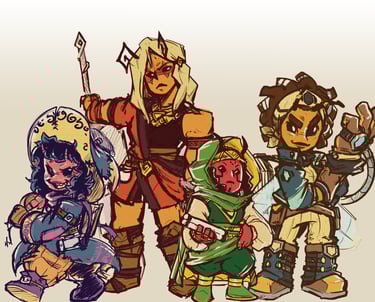 Test sketches from the board game MONARK