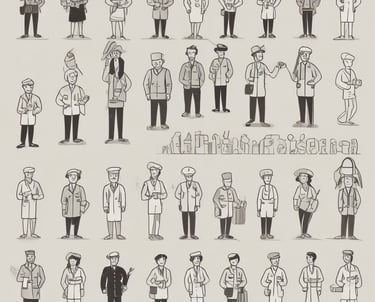 two roads between trees