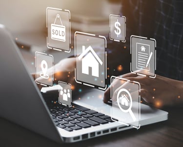 Imagen que representa la estrategia de marketing digital inmobiliario.