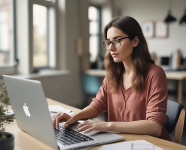An aerial view of a residential area shows a construction site in the center, surrounded by roads and several houses with red roofs. The site features partially built structures with exposed concrete and construction materials. Greenery and trees fill the surrounding landscape, along with additional houses featuring swimming pools.