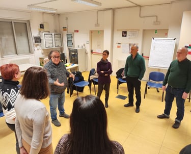 Oreste Castagna in formazione