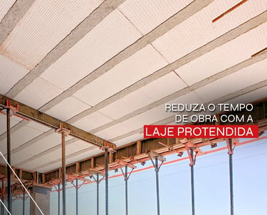 escoramento em laje protendida