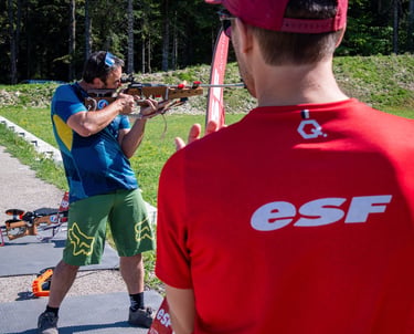 Activités original du biathlon à découvrir à Autrans dans le Vercors