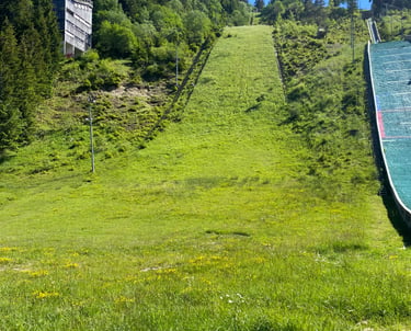 Tremplin de 90m de saut à ski d'Autrans dans le Vercors