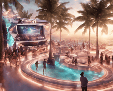 Création d'un Espace Festif Numérique Inoubliable pour Plages et Restaurants