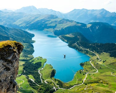 Weekend highline dans le Beaufortain