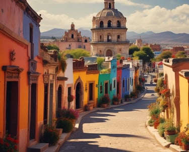 Calles de pueblos mágicos mexicanos