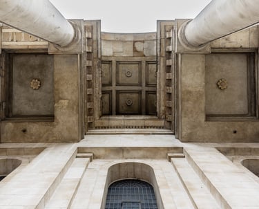Christ Church Spitalfields - portico ceiling