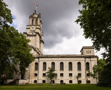 St Anne's Limehouse, view from the south