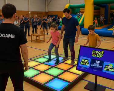 jeu dalles led interactives événement
