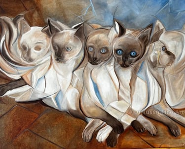   Title: Cinq chats D'Avignon