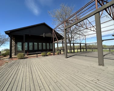 the deck at Bethany Worship Center - perfect for outdoor instruction and play