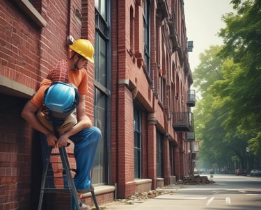 a man in a helmet and a helmet on a skateboard