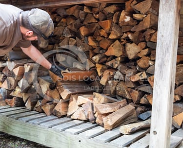 un homme utilise une machine à sciure circulaire