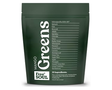 free soul greens supplement drinks for beauty and wellness routines in the UK