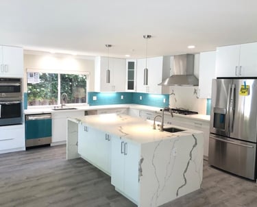 Modern Bay Area kitchen renovation completed by Asha Construction