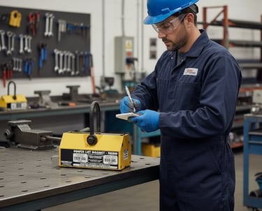 On Site and In House Lift Magnet Certification Services