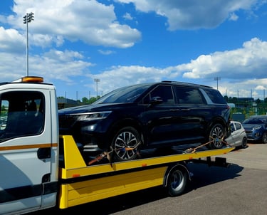Tralo paslaugos, technine pagalba kelyje, auomobilio transportavimas Vilniuje