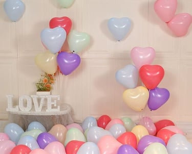 a bunch of balloons and balloons are in a room
