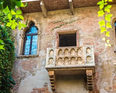 Juliet’s balcony in Verona, iconic spot linked to Shakespeare’s Romeo and Juliet love story
