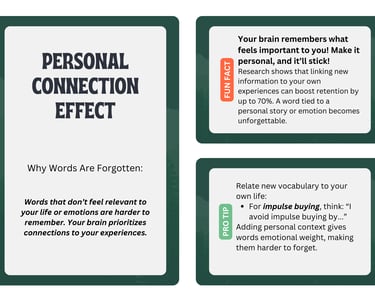 personal connection effect