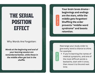serial position effect