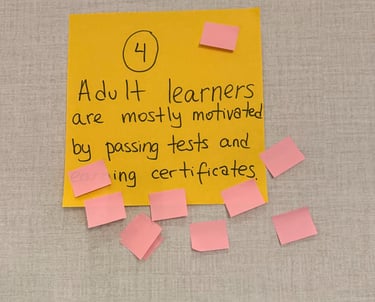 principles of adult learning myth 4
