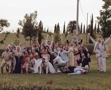 wedding celebration at a Married couple wedding curated by Francesco Luxury Travels Villas Weddings 