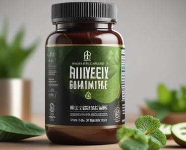 a close up of a jar of cream on a bed