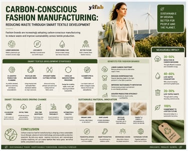 Carbon-Conscious Fashion Manufacturing: Reducing Waste Through Smart Textile Development