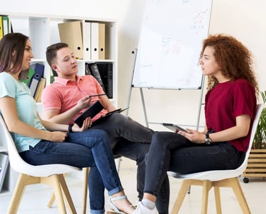 Therapists using Session Mate reports to have a meaningful discussion about the child