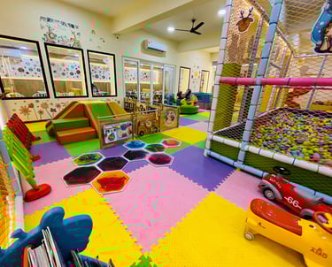 Soft play area interior