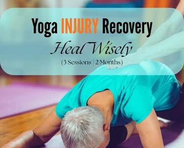 A woman being assisted with child pose