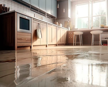 water daamaged cabinetry insurance assessment
