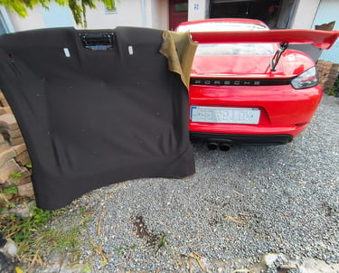 Rénovation de ciel de toit Porsche Cayman S