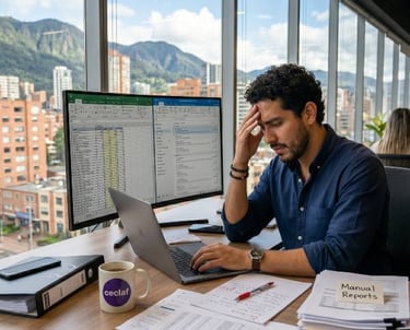 Profesional que no usa la IA para multiplicar su productividad