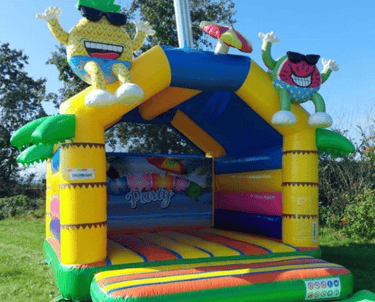 SummerParty Hüpfburg im Sommer beim Hüpfburgenverleih in Husum - Deichhopser