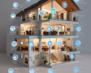 An industrial setting with exposed electrical equipment housed against a brick wall. The equipment consists of various transformers, circuit breakers, and wiring, enclosed within metal racks. A warning sign in a triangle is prominently displayed, indicating high voltage, and is written in Chinese. The scene has an abandoned and slightly rustic feel, with some rust and overgrown plants visible.