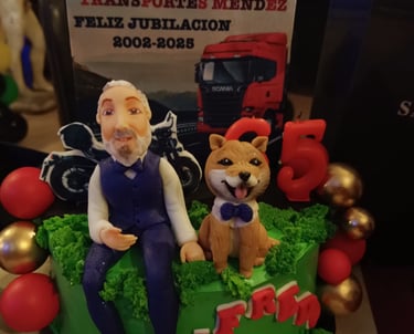 Tarta personalizada para una jubilación