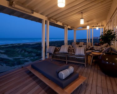 Beach house with screen porch in Kiawah Island.