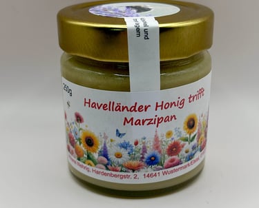Honig mit Marzipan