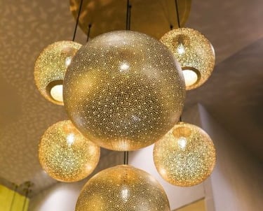 Laiton Maroc Lustre en laiton