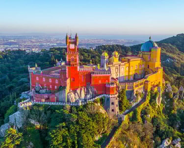 a castle like building with a tower on top of it