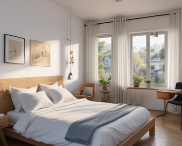 A modern hospitality setting showcasing technology integration.