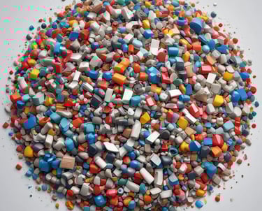 A pile of assorted scrap metal ready for recycling.