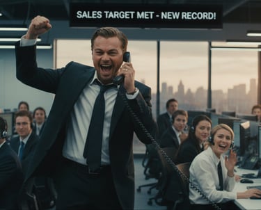 Picture of a team of sales agents that are massively increasing revenue