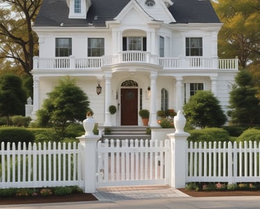 a man standing on the roof of a house